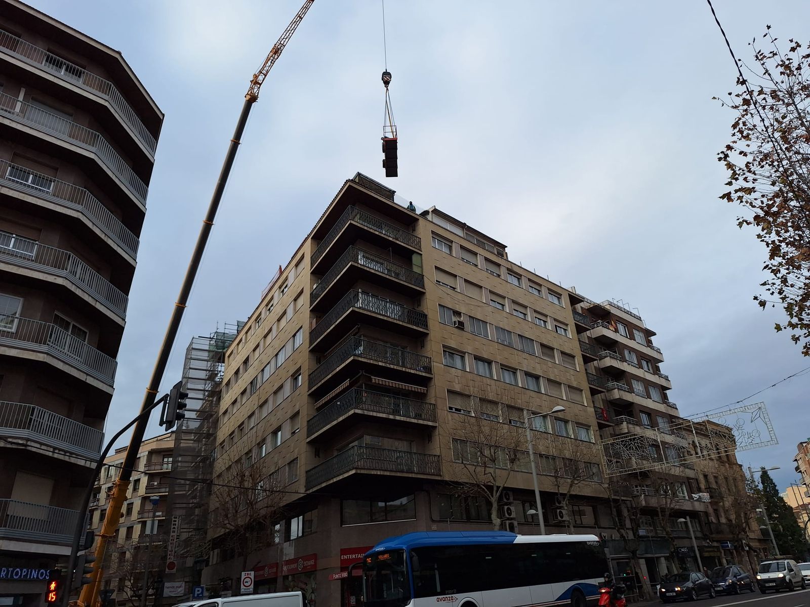 Construcción, trabajo en altura
