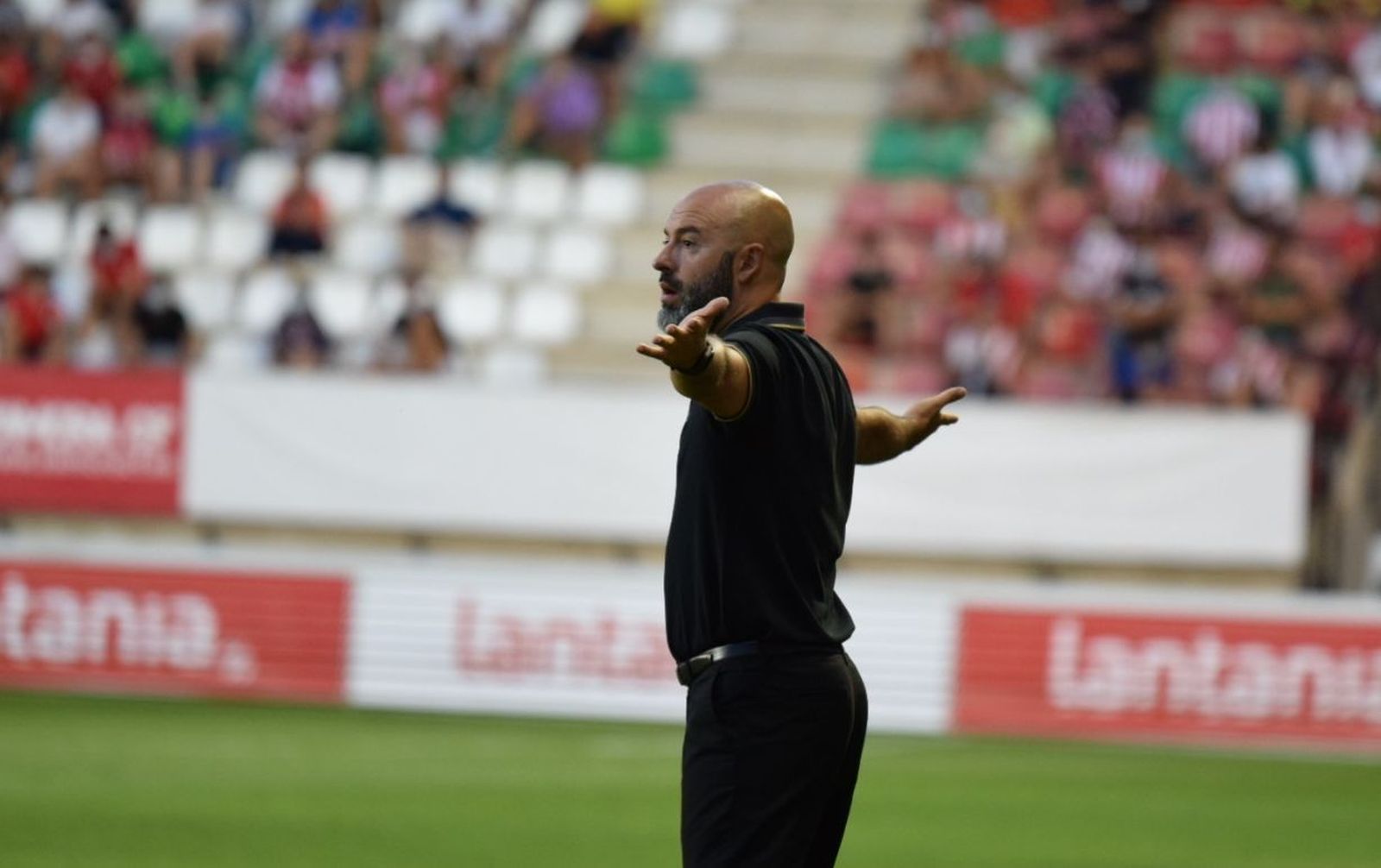 David Movilla durante el encuentro