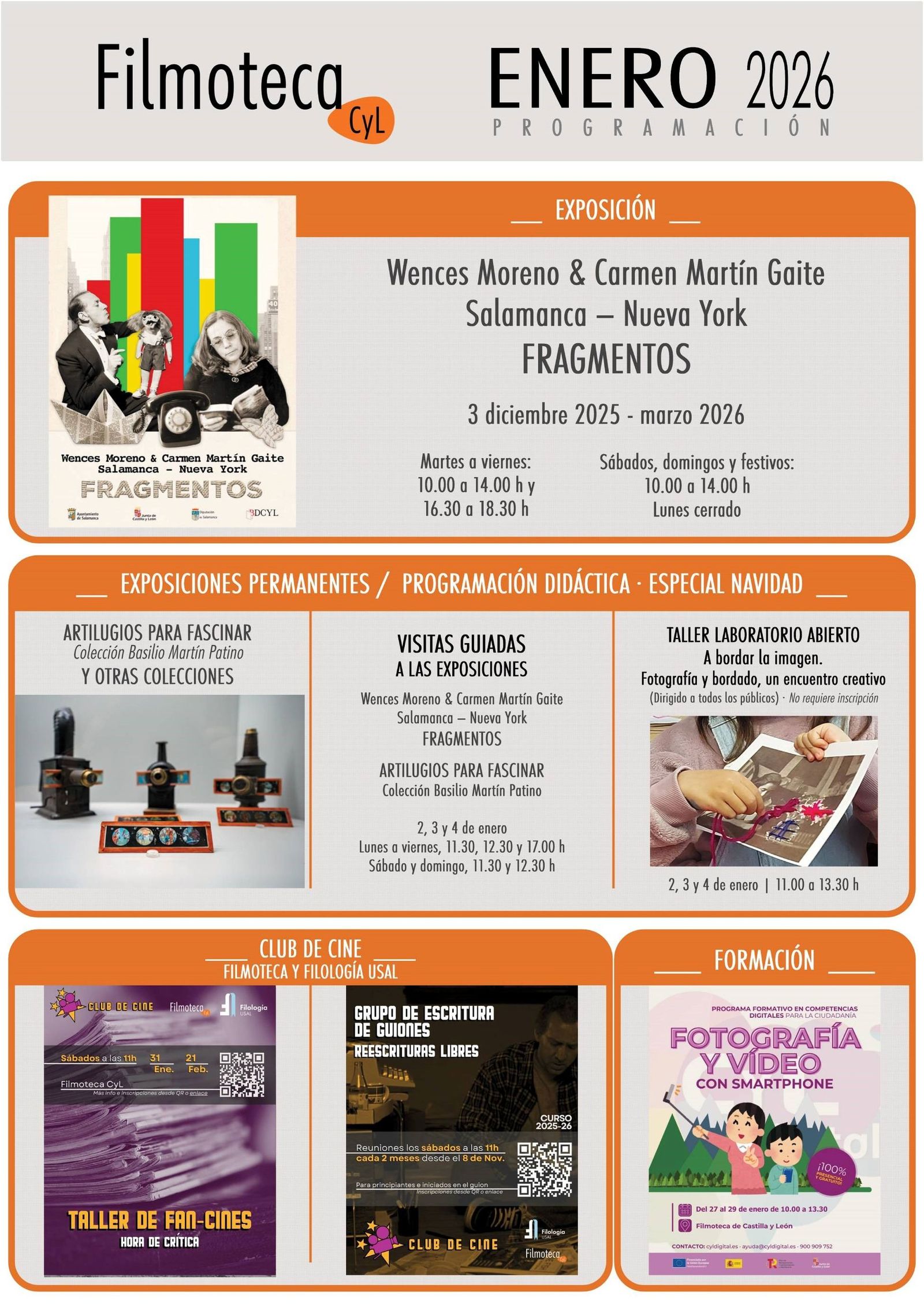 Filmoteca de Castilla y León para comenzar el año 2026