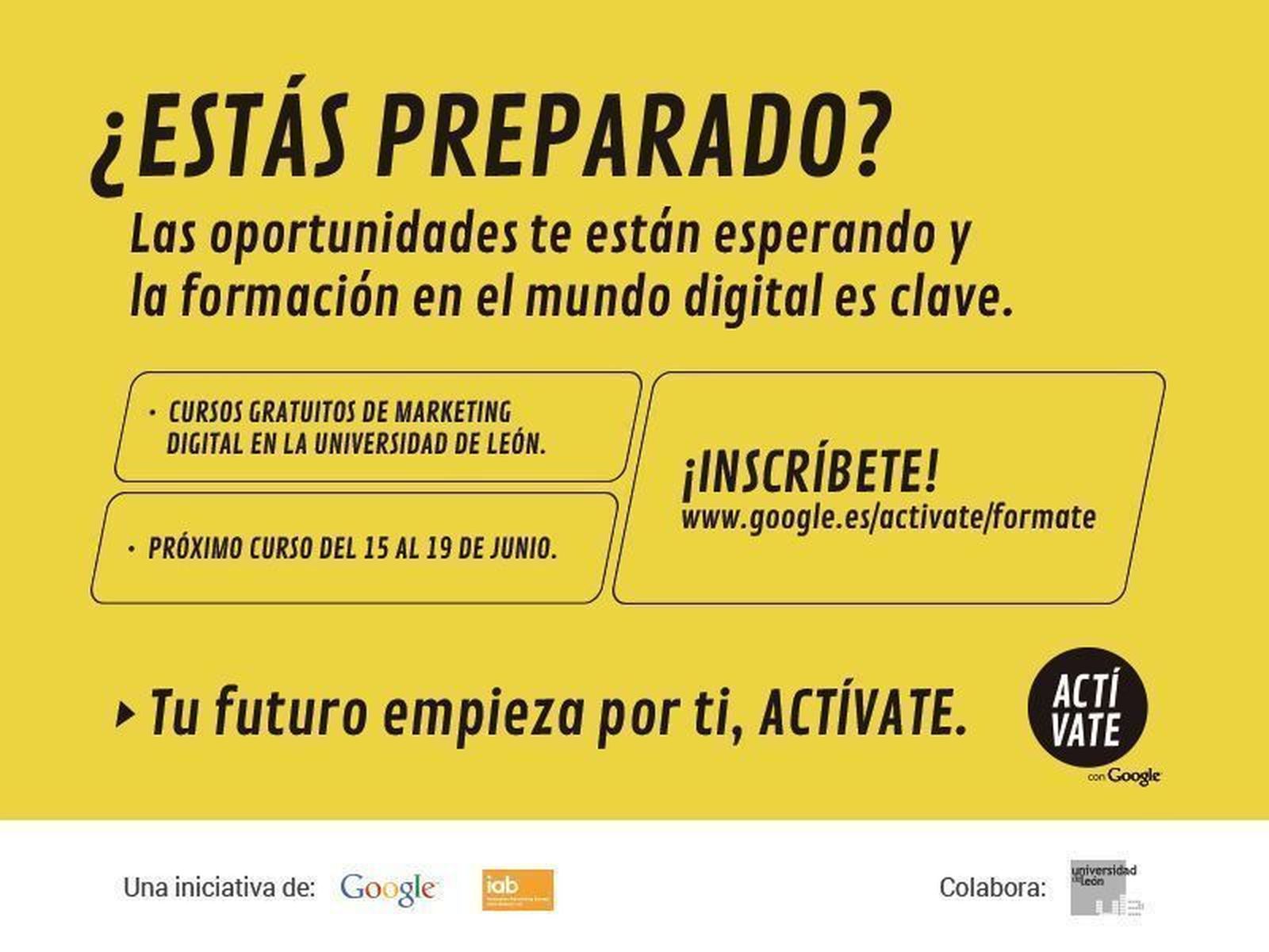 Google Actívate llega a León con un curso gratuito de Marketing Digital en la Universidad de León