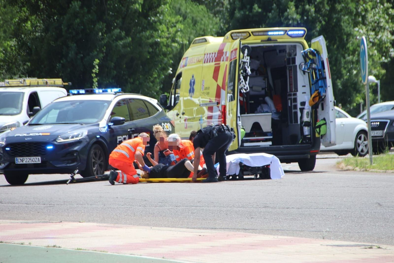 Colisión entre un patinete y un vehículo en Salas Bajas
