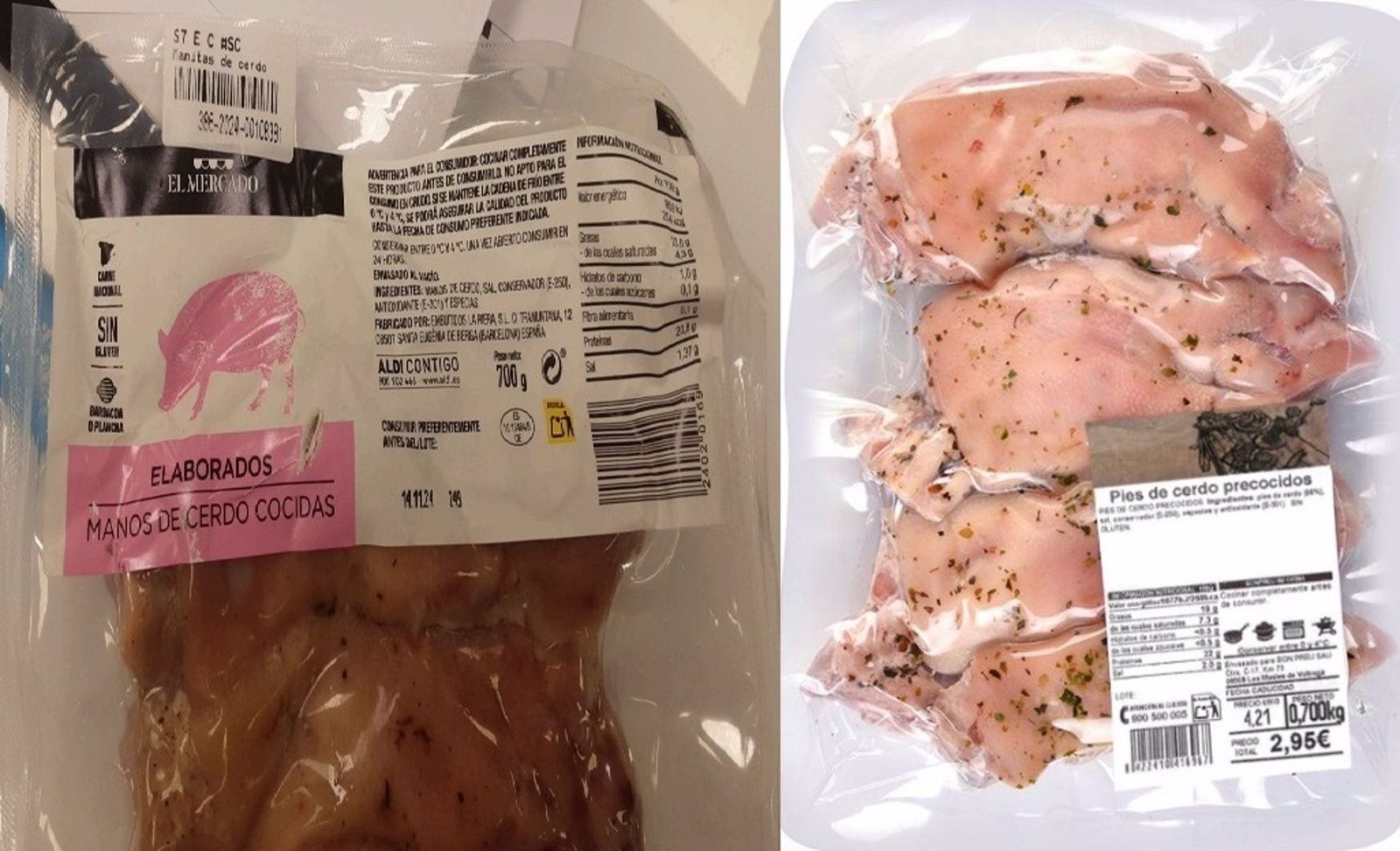 Alerta por presencia de Listeria monocytogenes en manos cocidas y pies precocidos de cerdo procedentes de España   AESAN
