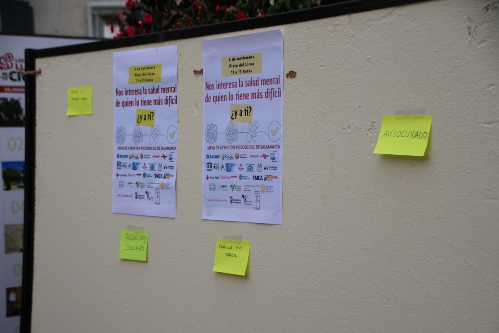 Primer acto de sensibilización llevado a cabo por la Mesa de Atención Psicosocial