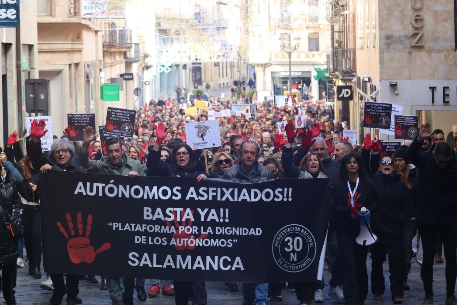 Manifestación de Autónomos por el 30N