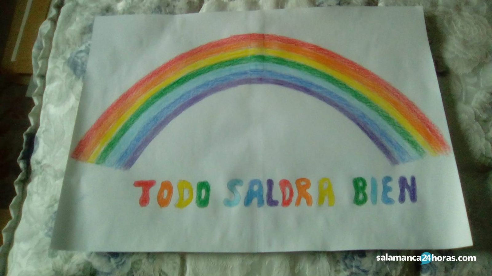 Imagen de archivo de un dibujo frente al COVID-19