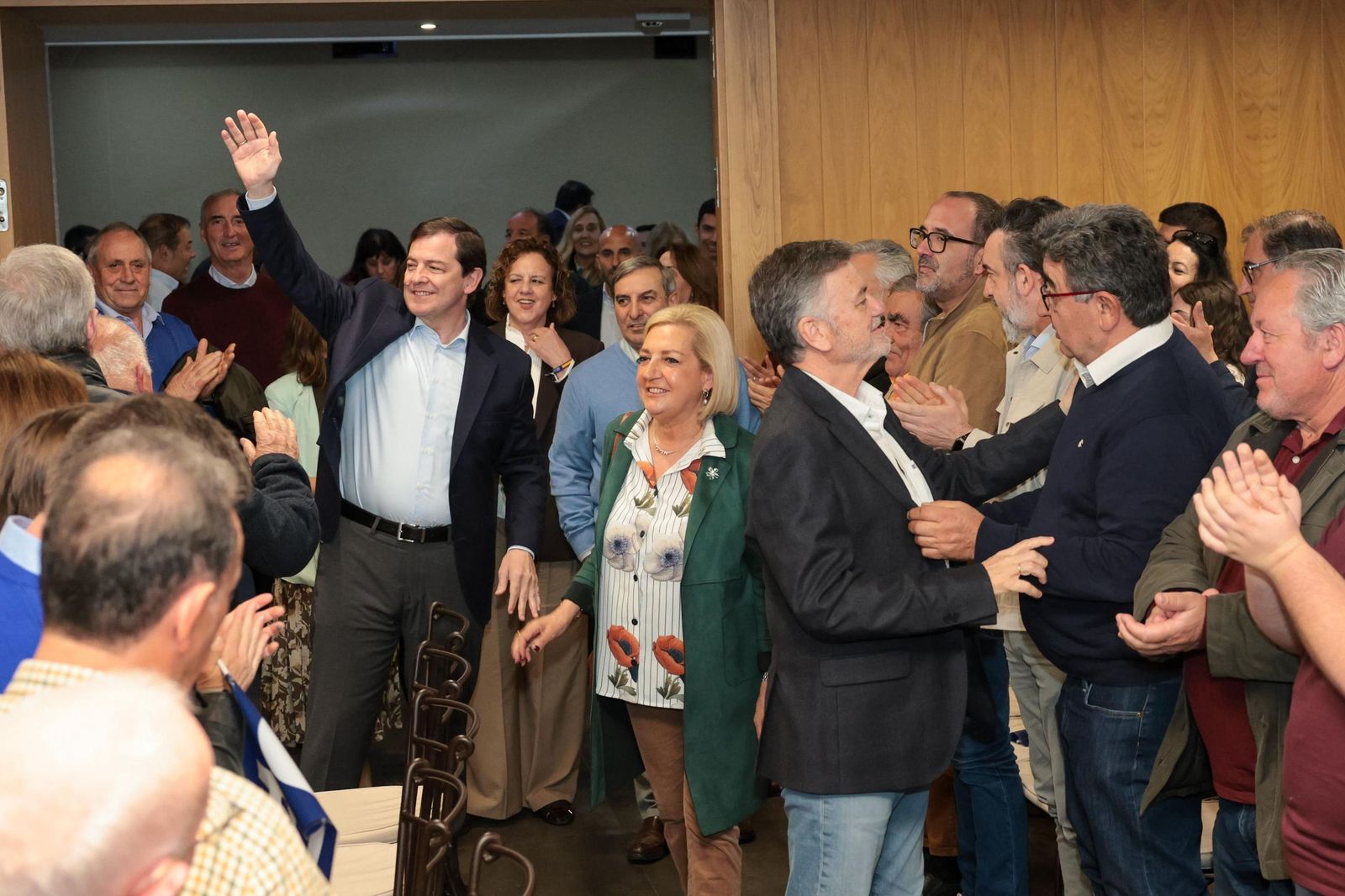 Mañueco en el mitin de este jueves