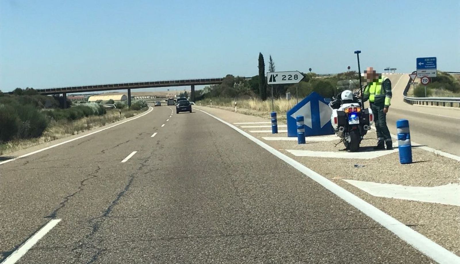 Autovía A-62. Foto de archivo