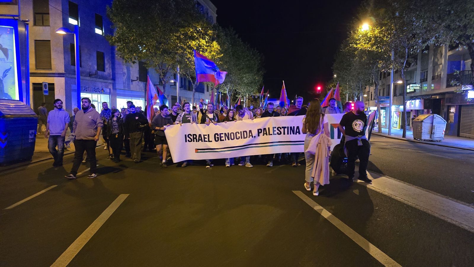 Una nueva concentración por Palestina toma las calles de Salamanca a última hora de la tarde de este 15 de octubre