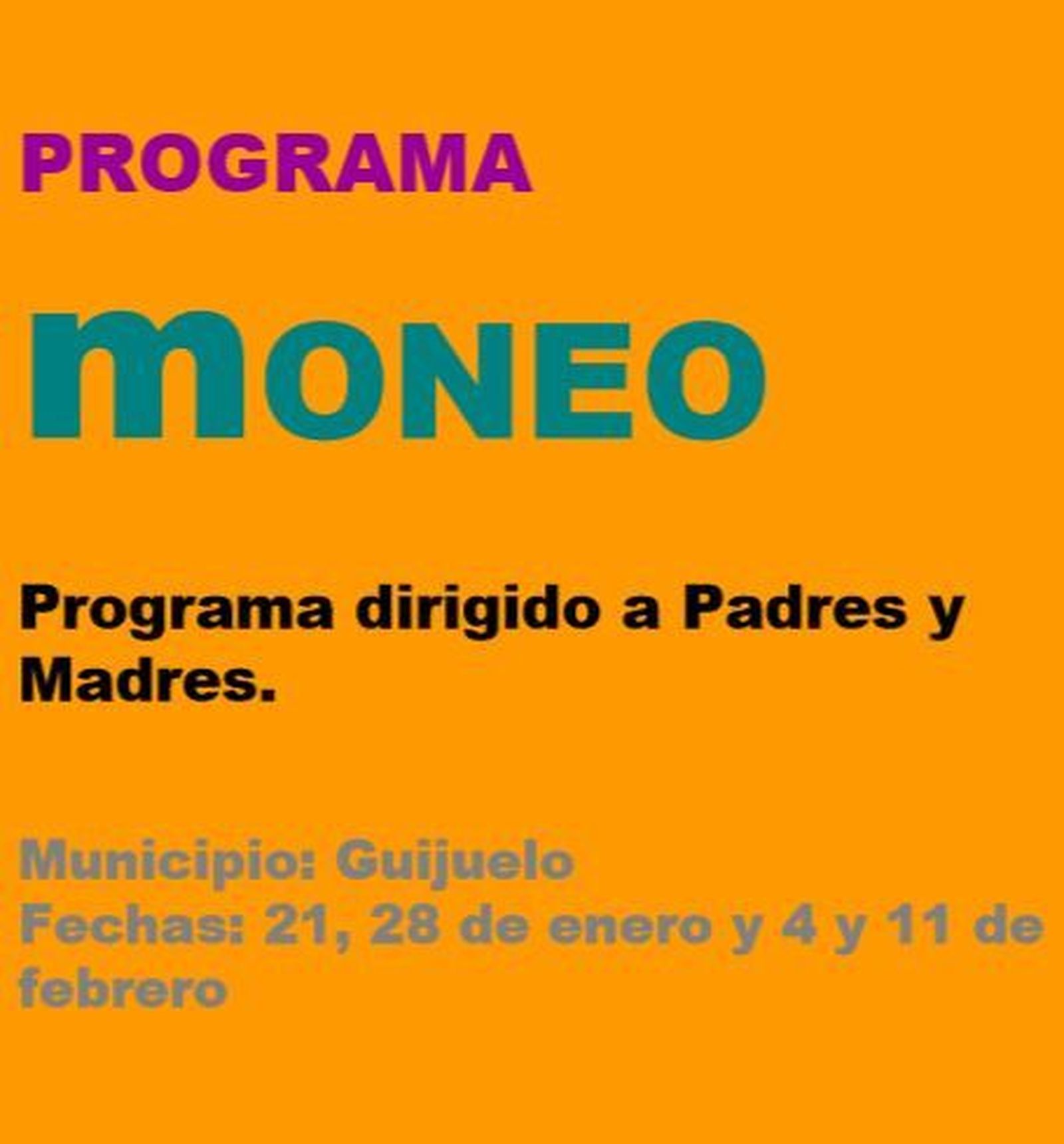 Guijuelo programa moneo Guijuelo programa moneo