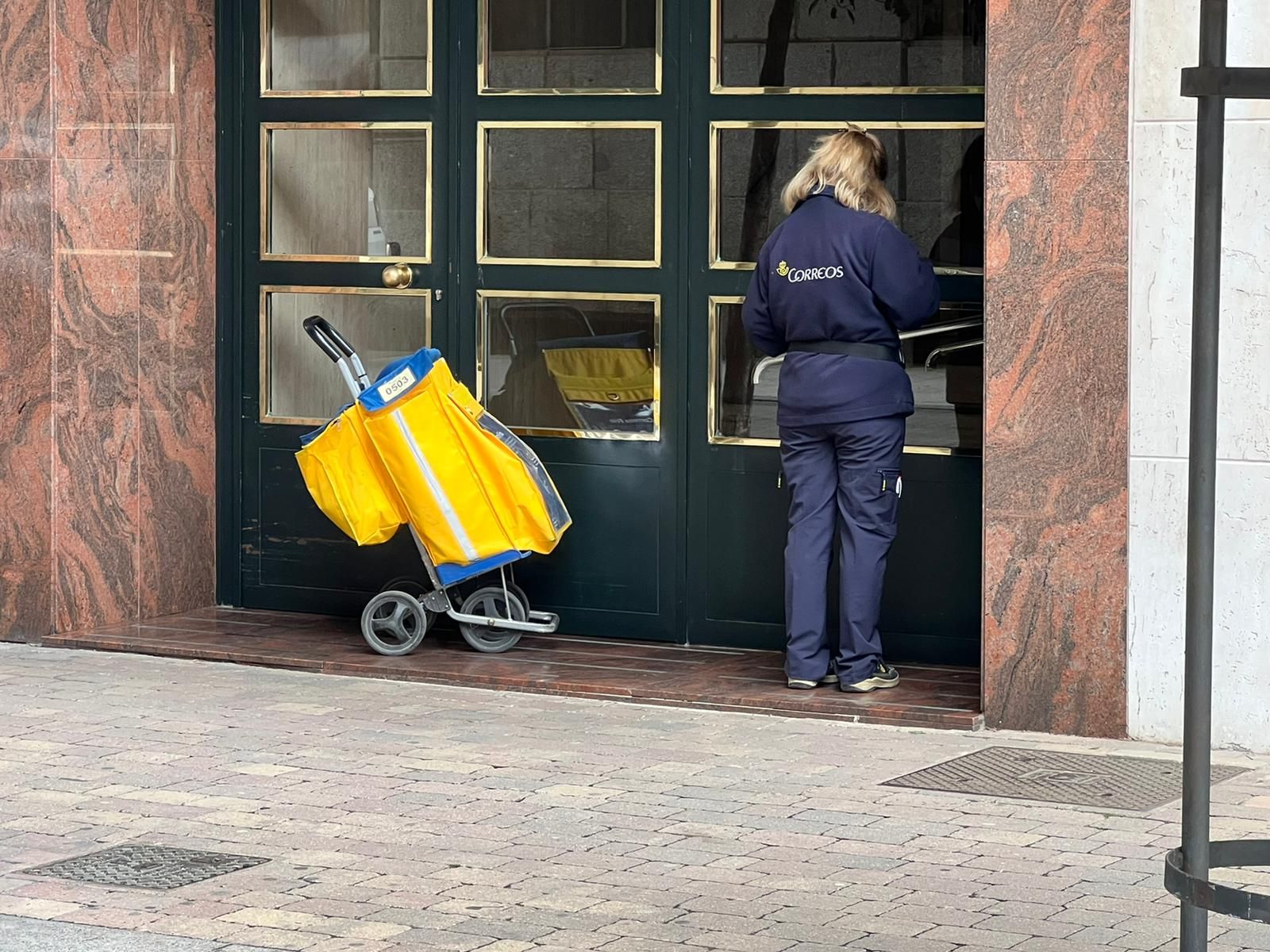 Cartera Correos. Foto de archivo