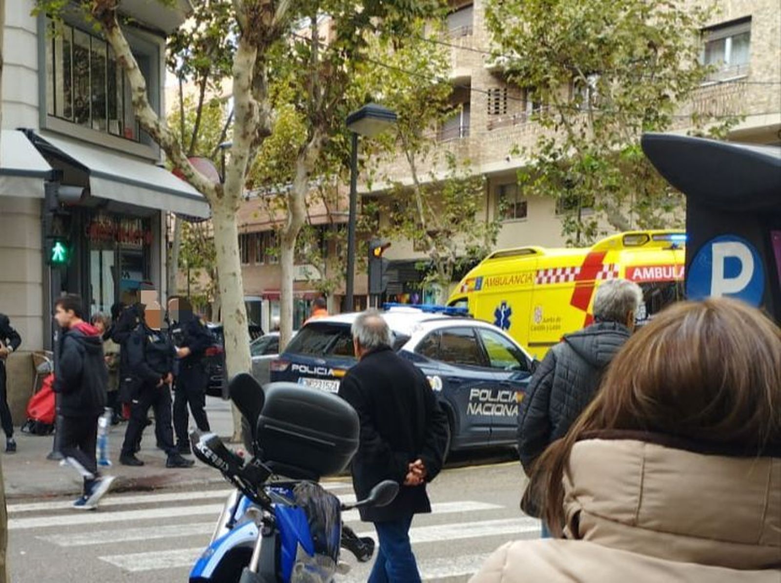 Imagen del operativo en la zona