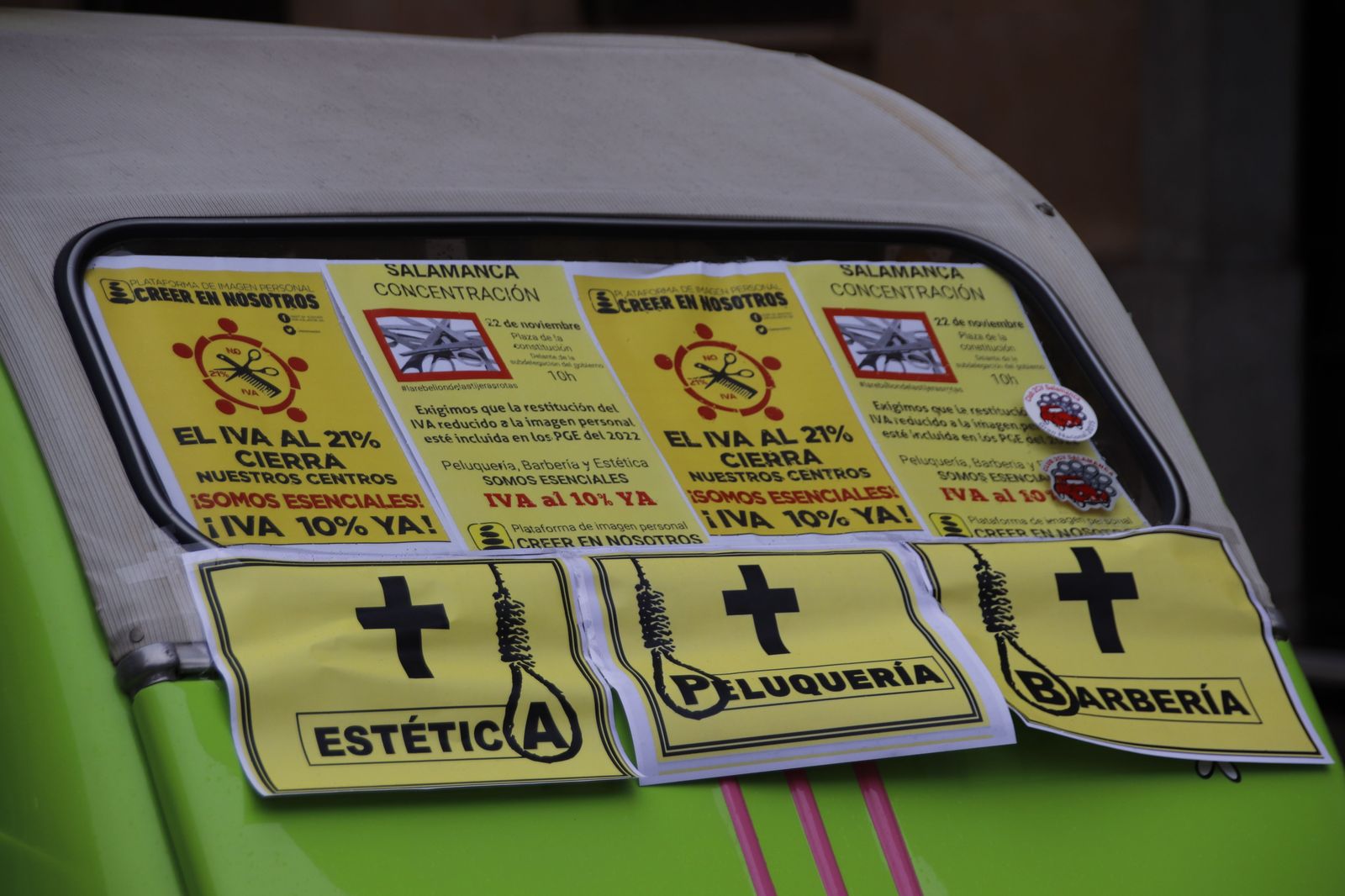 IVA Peluquerías, concentración