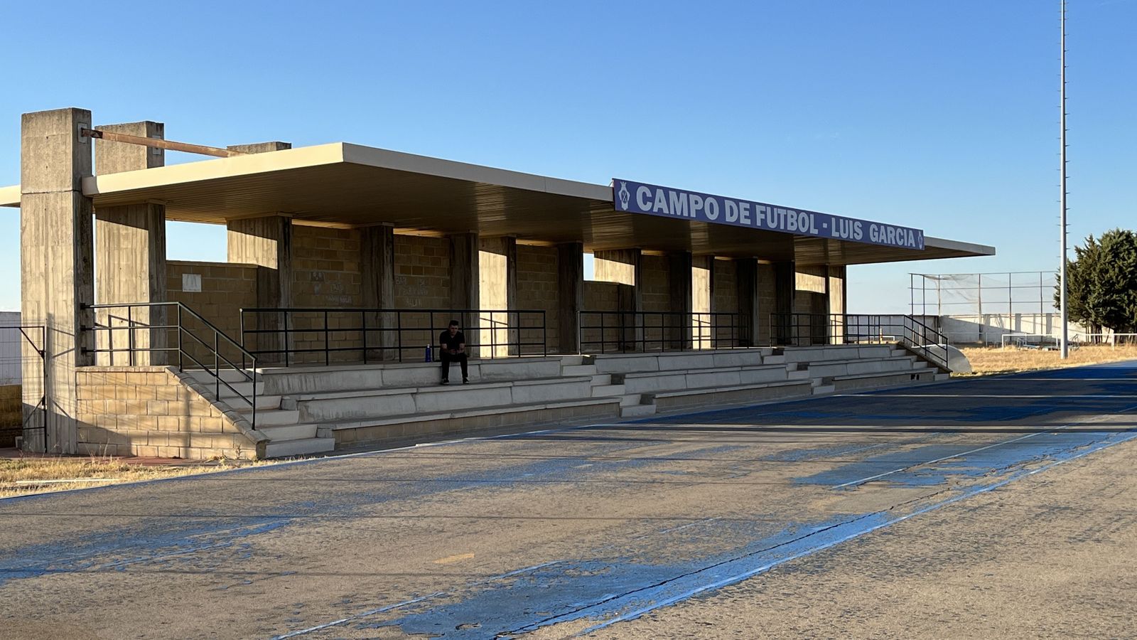 Grada del polideportivo municipal de Peñaranda