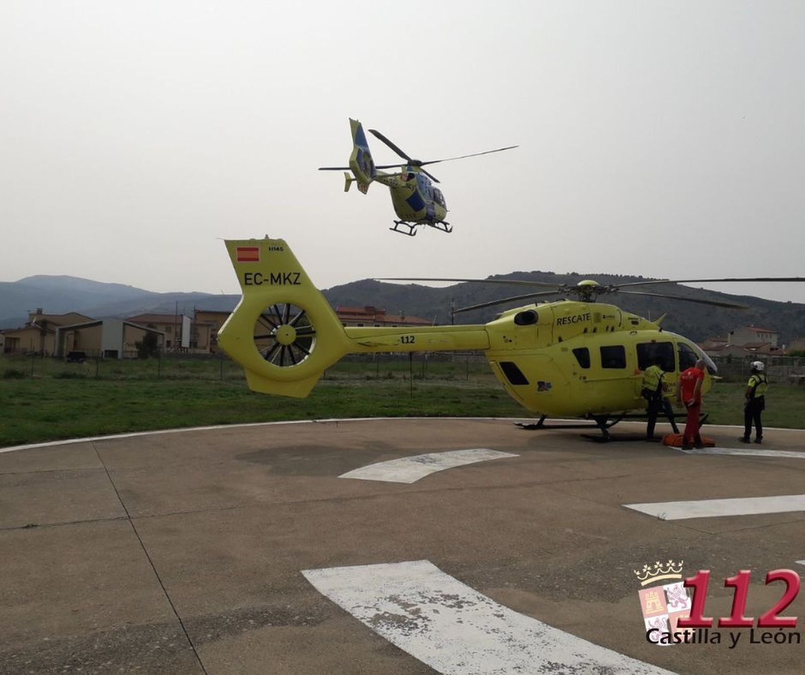 Recate de mujer tras sufrir un accidente de parapente FOTO| 112 Castilla y León