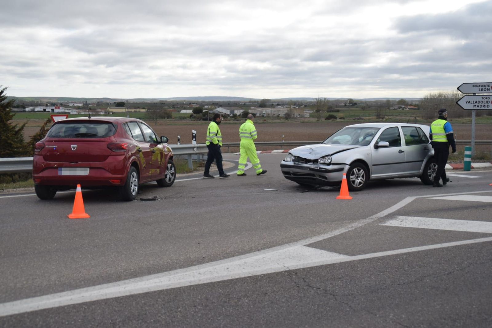 Accidente a la salida de Zamora (2)