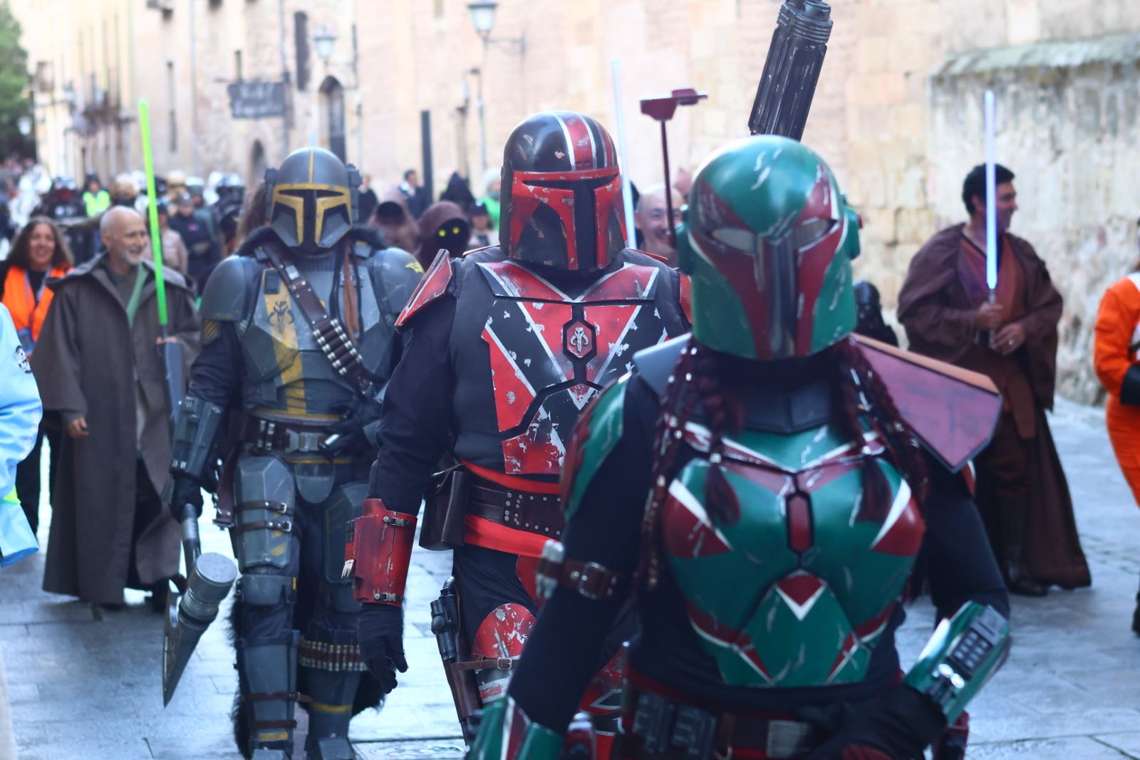 Desfile de Star Wars por el centro de Salamanca