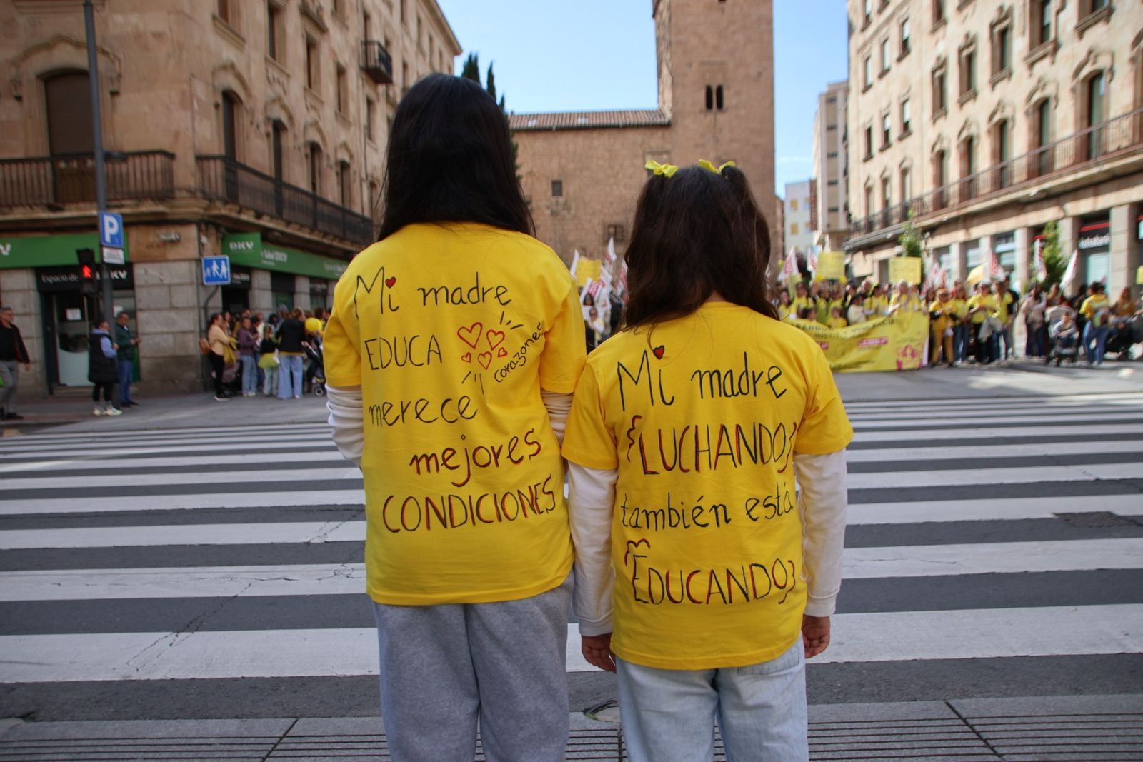 Concentración en la huelga de Educación Infantil