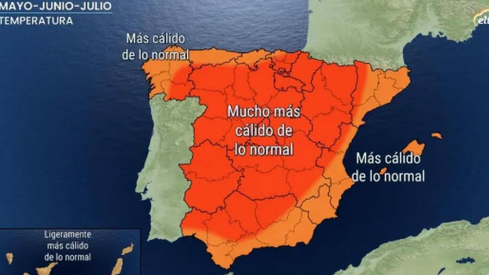 Previsión del tiempo para el verano en EspañaELTIEMPO.ES