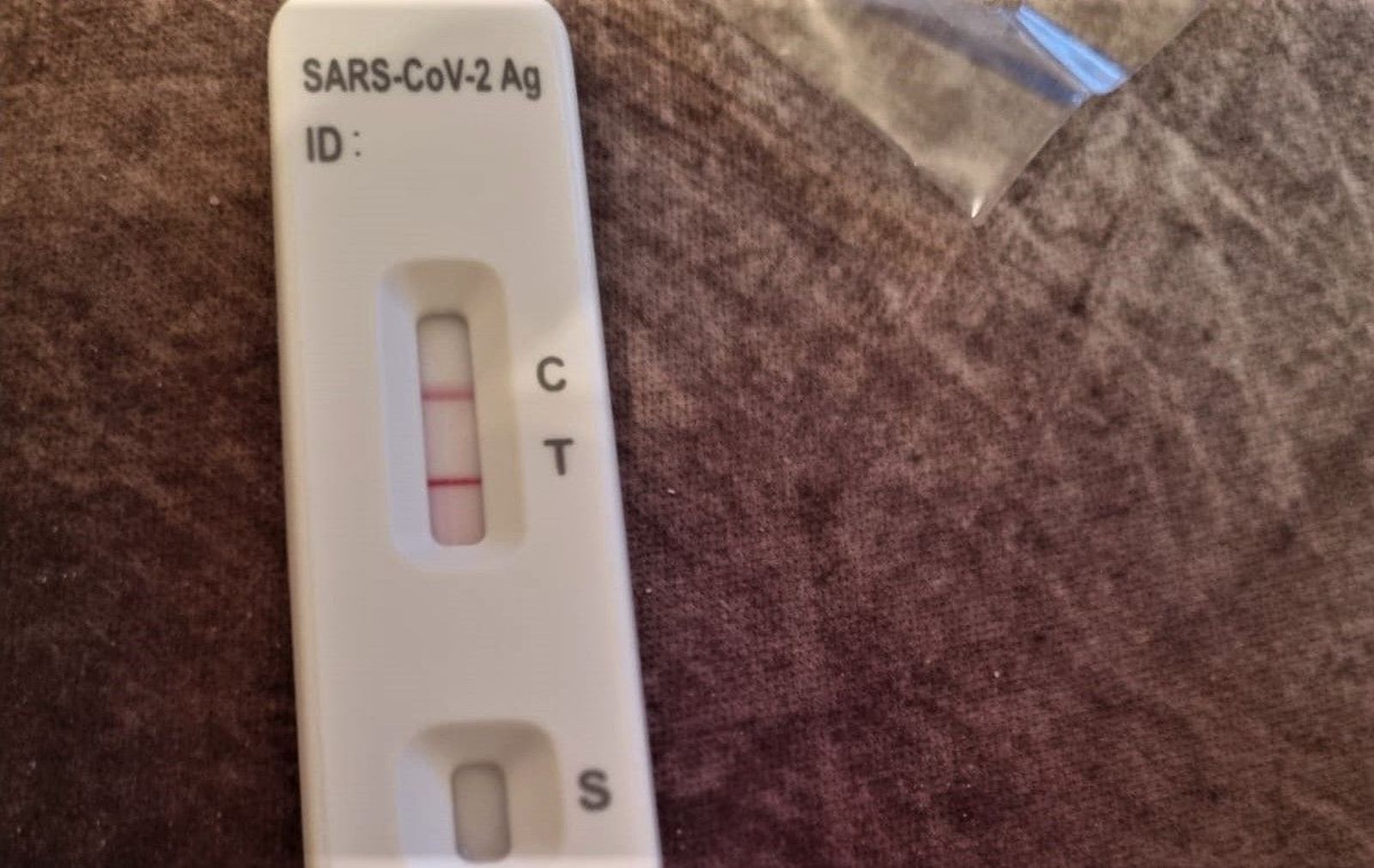 Imagen de un test positivo