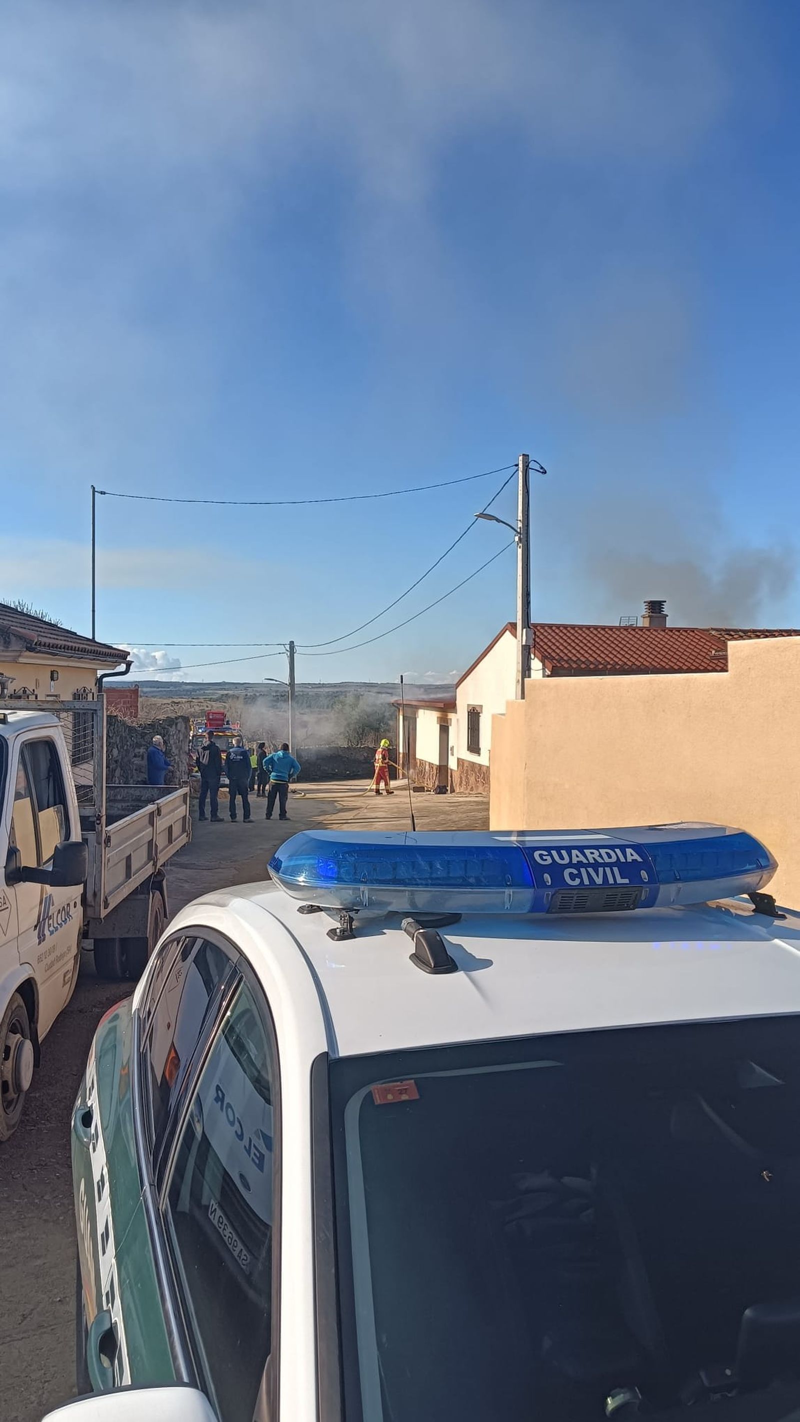 Incendio en un domicilio en Zamarra.