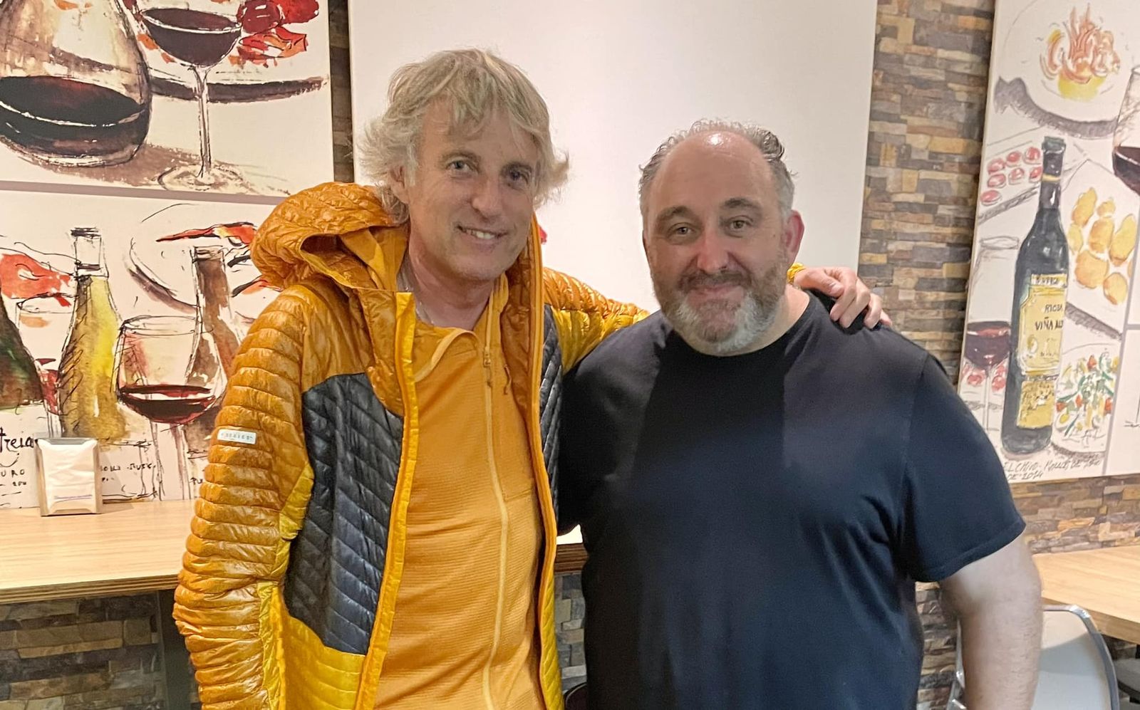 Jesús Calleja con Rubén Lasal