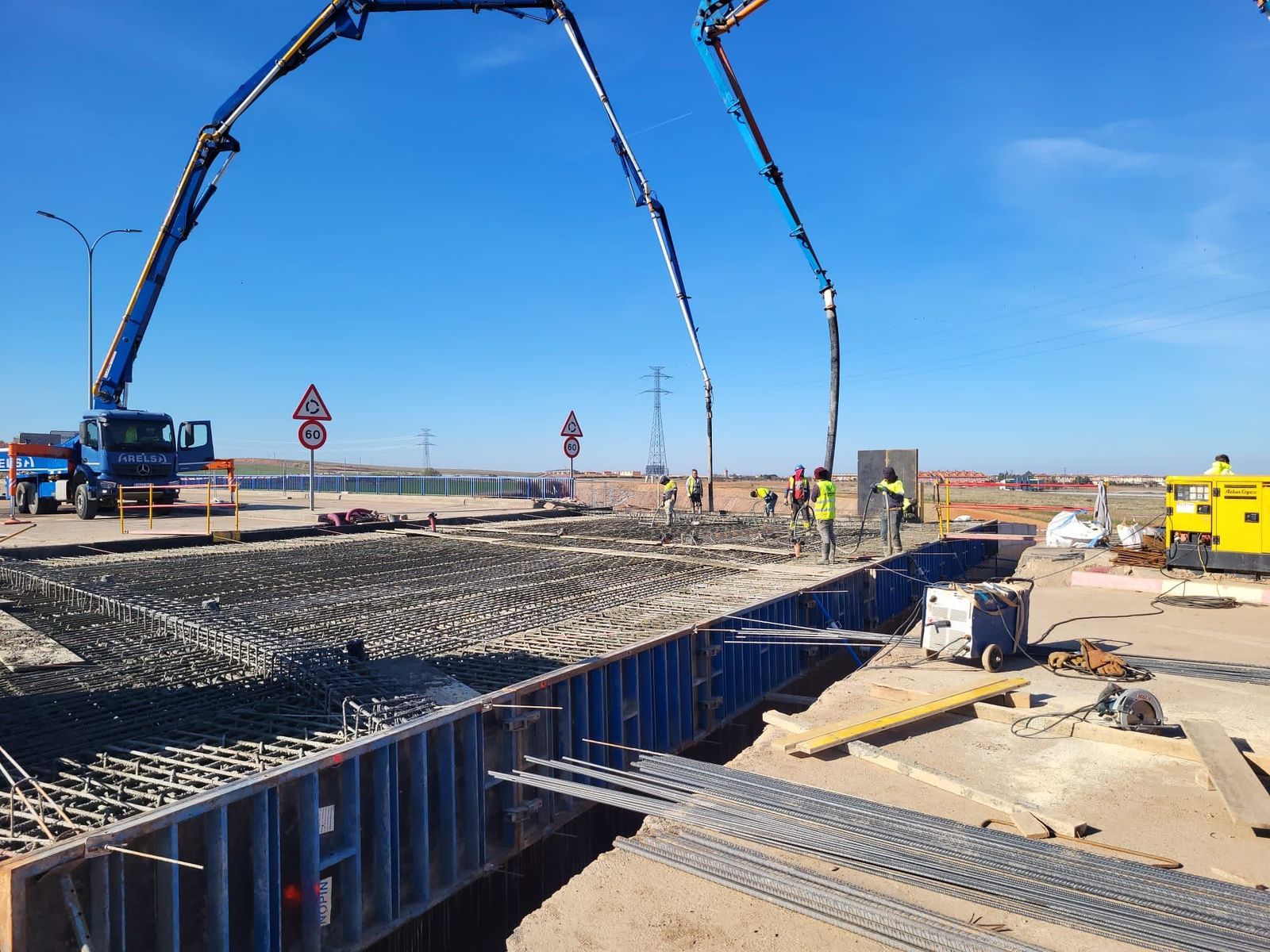 Obras en Puerto Seco | Foto de archivo
