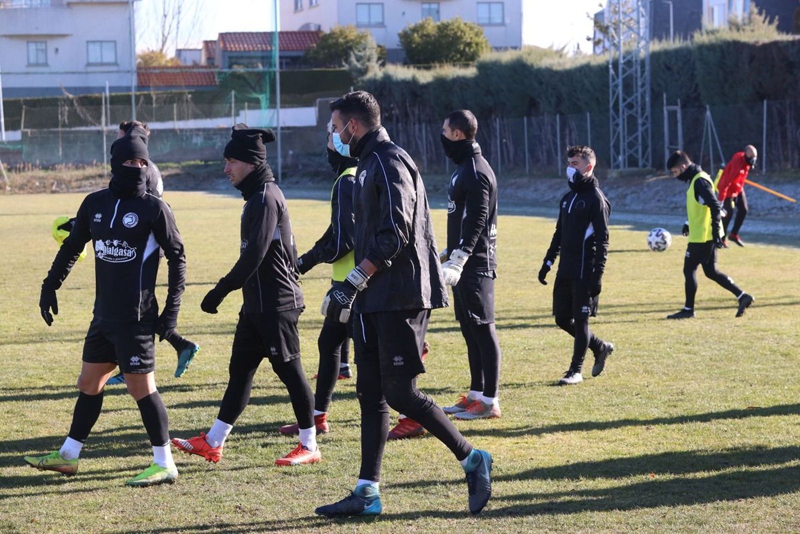 Imagen del entrenamiento de Unionistas CF el 7-1-2021.