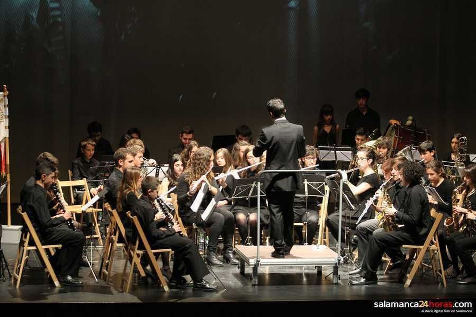 La Banda de Musica de Villamayor ofrece el concierto de Semana Santa de la Junta de Cofradías de Salamanca