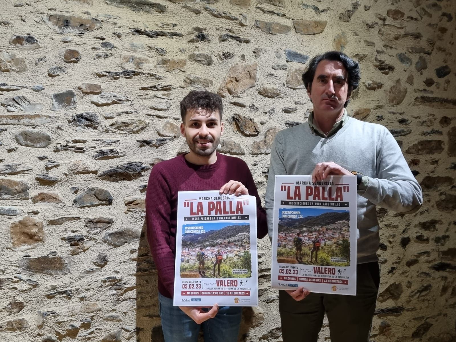 Presentación de la marcha senderista por La Palla