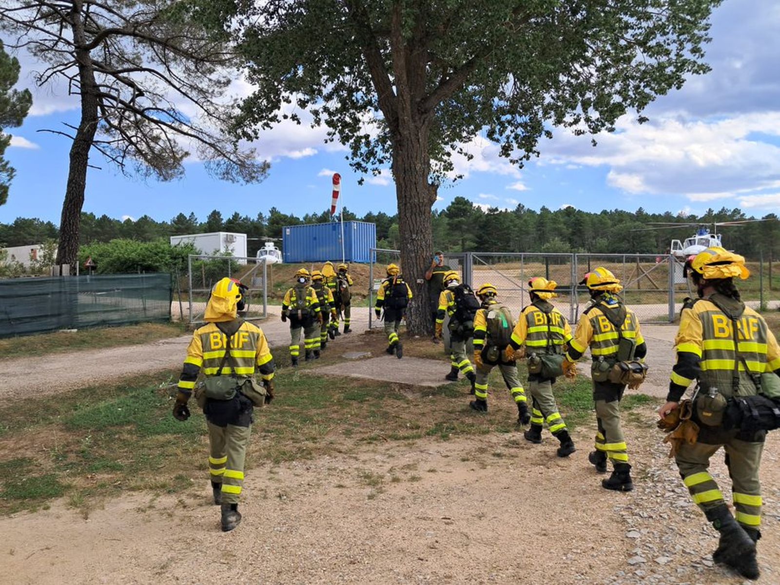 Incendio forestal con Índice de Gravedad Potencial (IGR 1) en Cuéllar (Segovia)