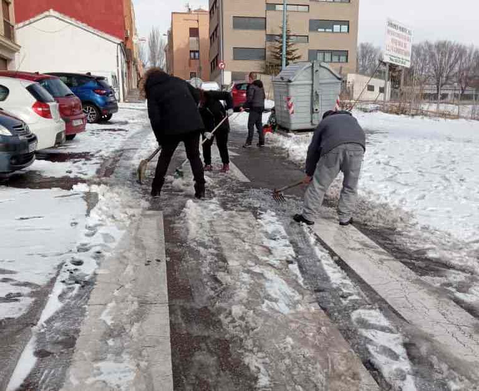 Nieve en calle Nazaret