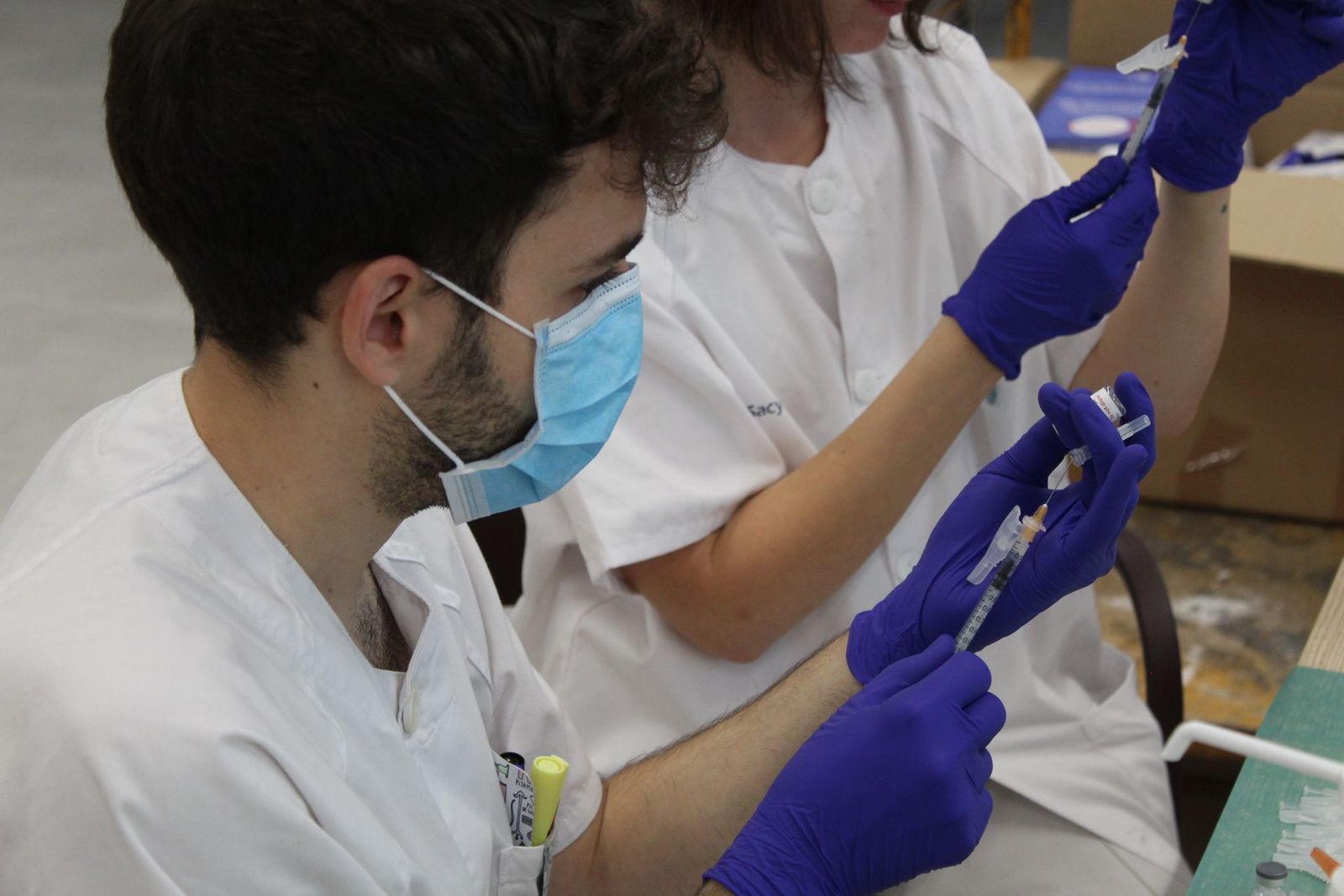 Vacunación de GRIPE y COVID en la residencia San Juan de Sahagún