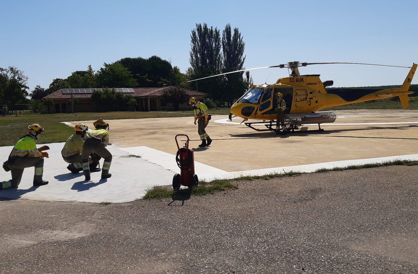 Efectivos de la base de Villaralbo