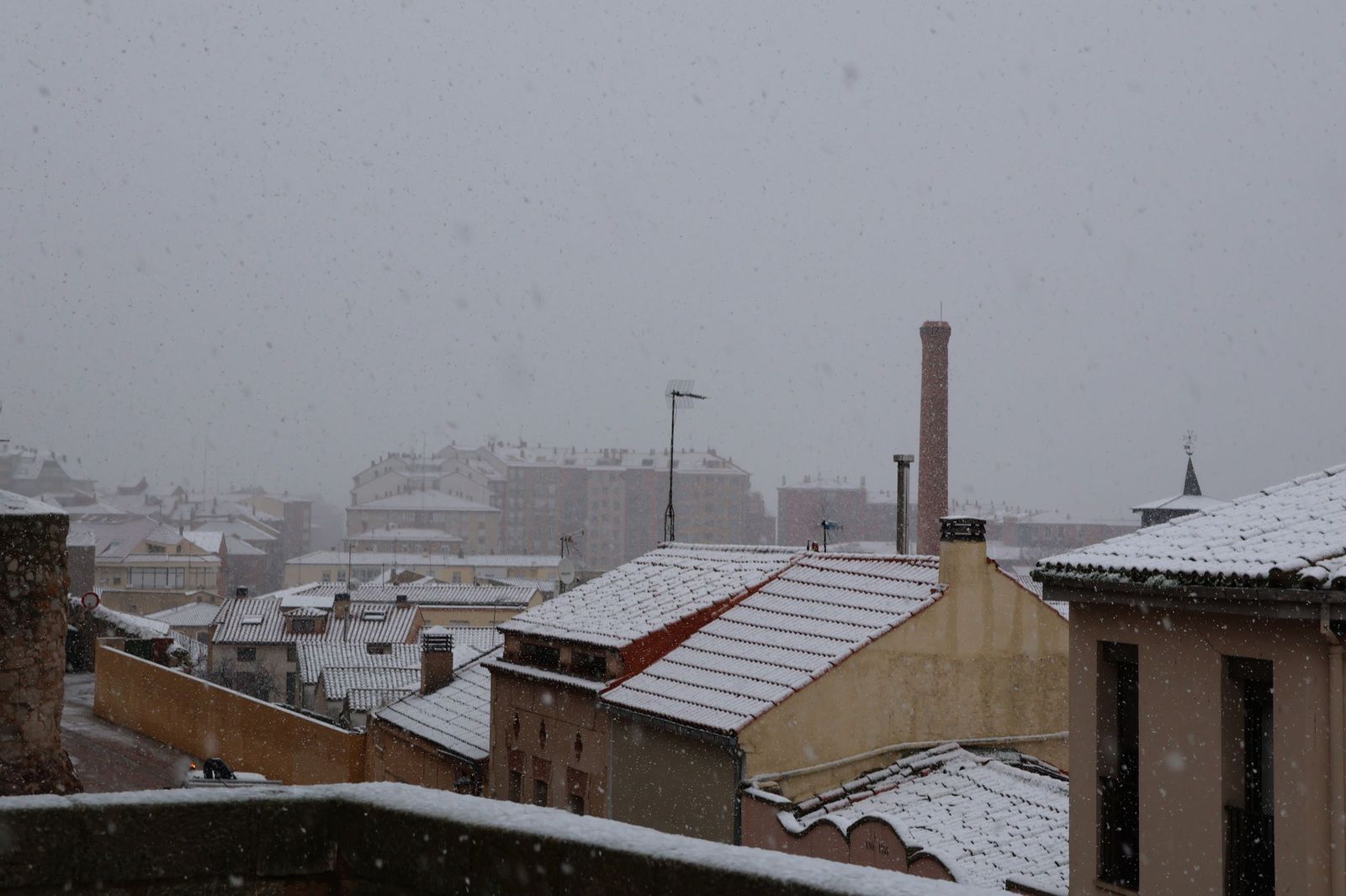 GALERÍA | Nieve en Zamora capital este miércoles