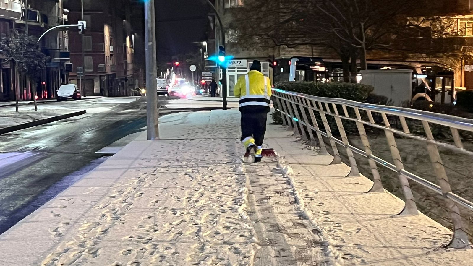Nieve en Salamanca capital