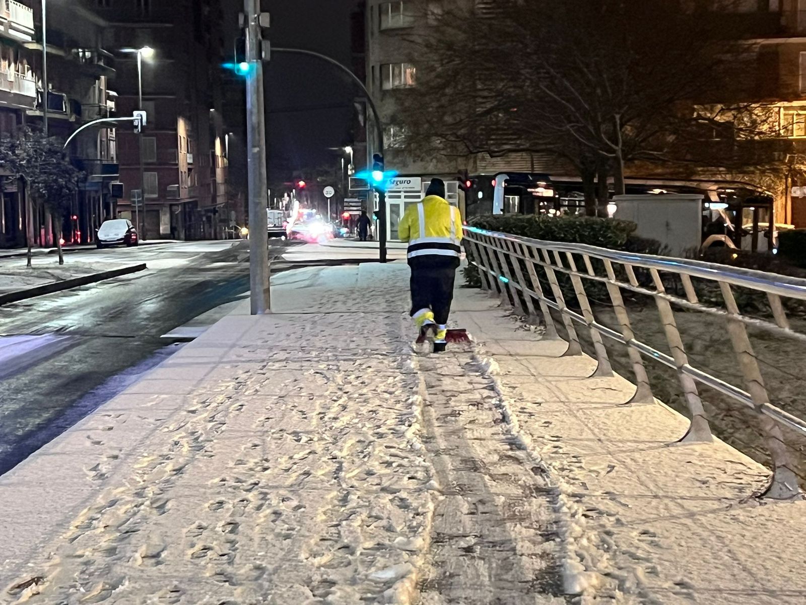 Nieve en Salamanca capital