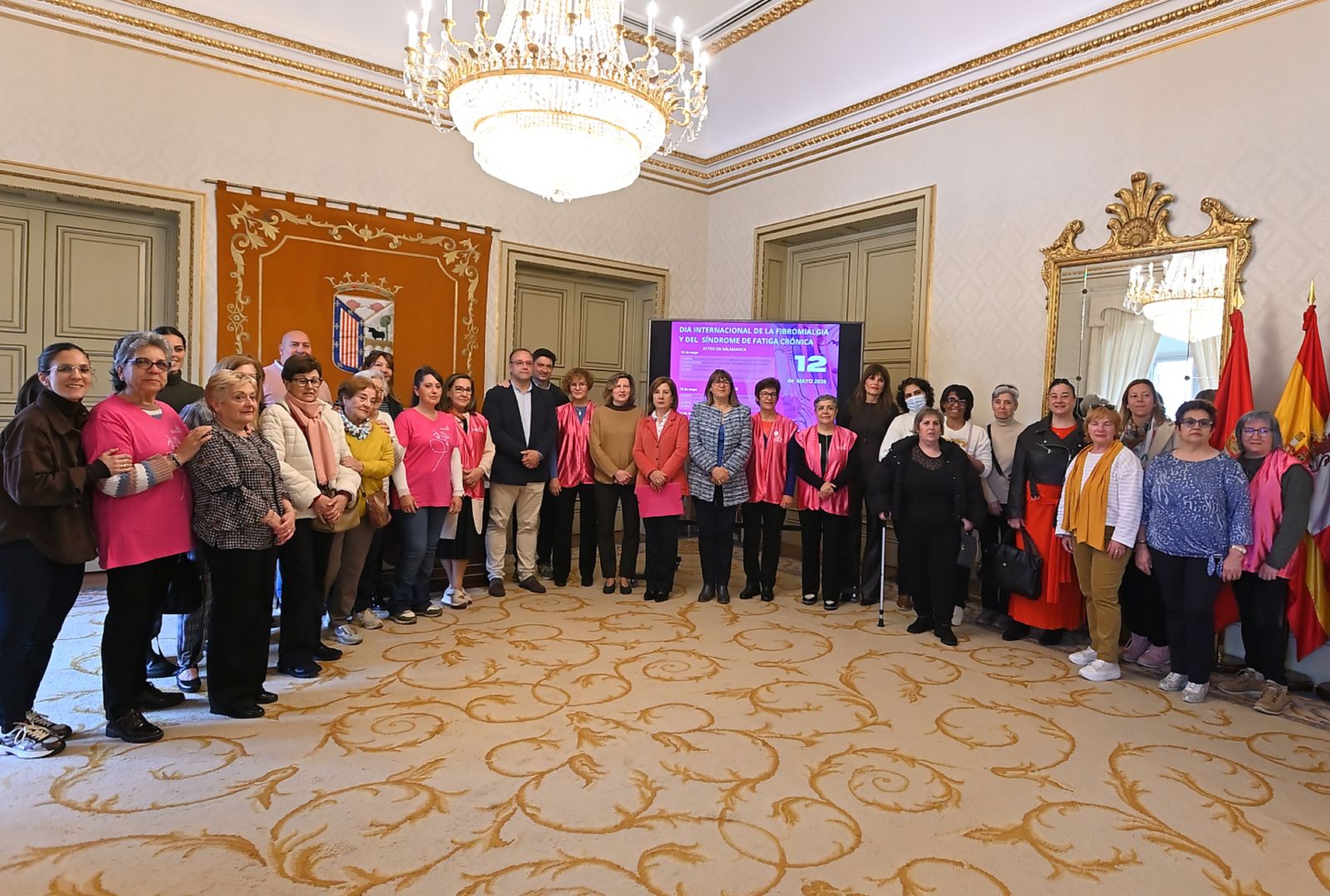 Recepción Afibrosal en el Ayuntamiento de Salamanca