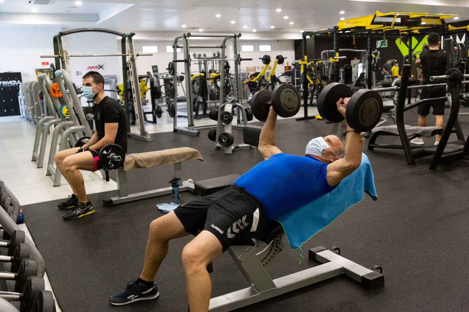 Un gimnasio durante la pandemia. | FOTO: ICAL
