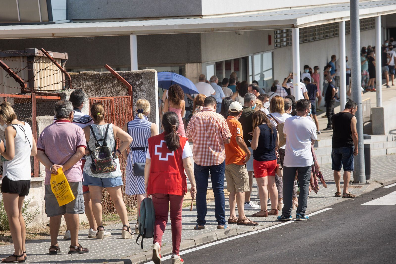 Vacunación masiva en Ciudad Rodrigo (Salamanca).
