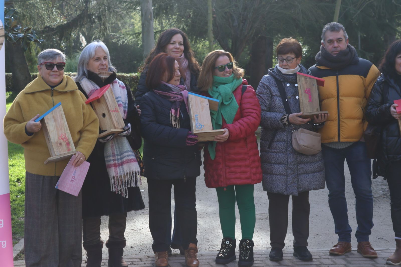 Acto de colocación de cajas nido organizado por las asociaciones Afibrosal y Peña Gaviota
