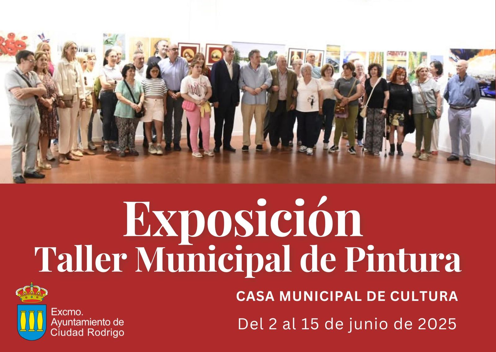 Cartel Exposición Taller Municipal de Pintura 2024 2025