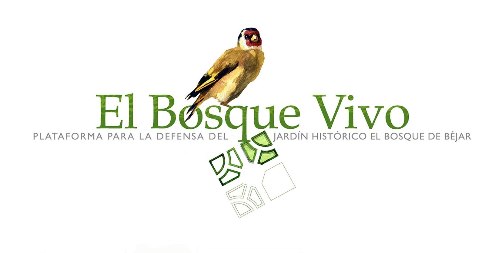 Logo de la Plataforma del Bosque de Béjar realizado por  José Muñoz Domínguez