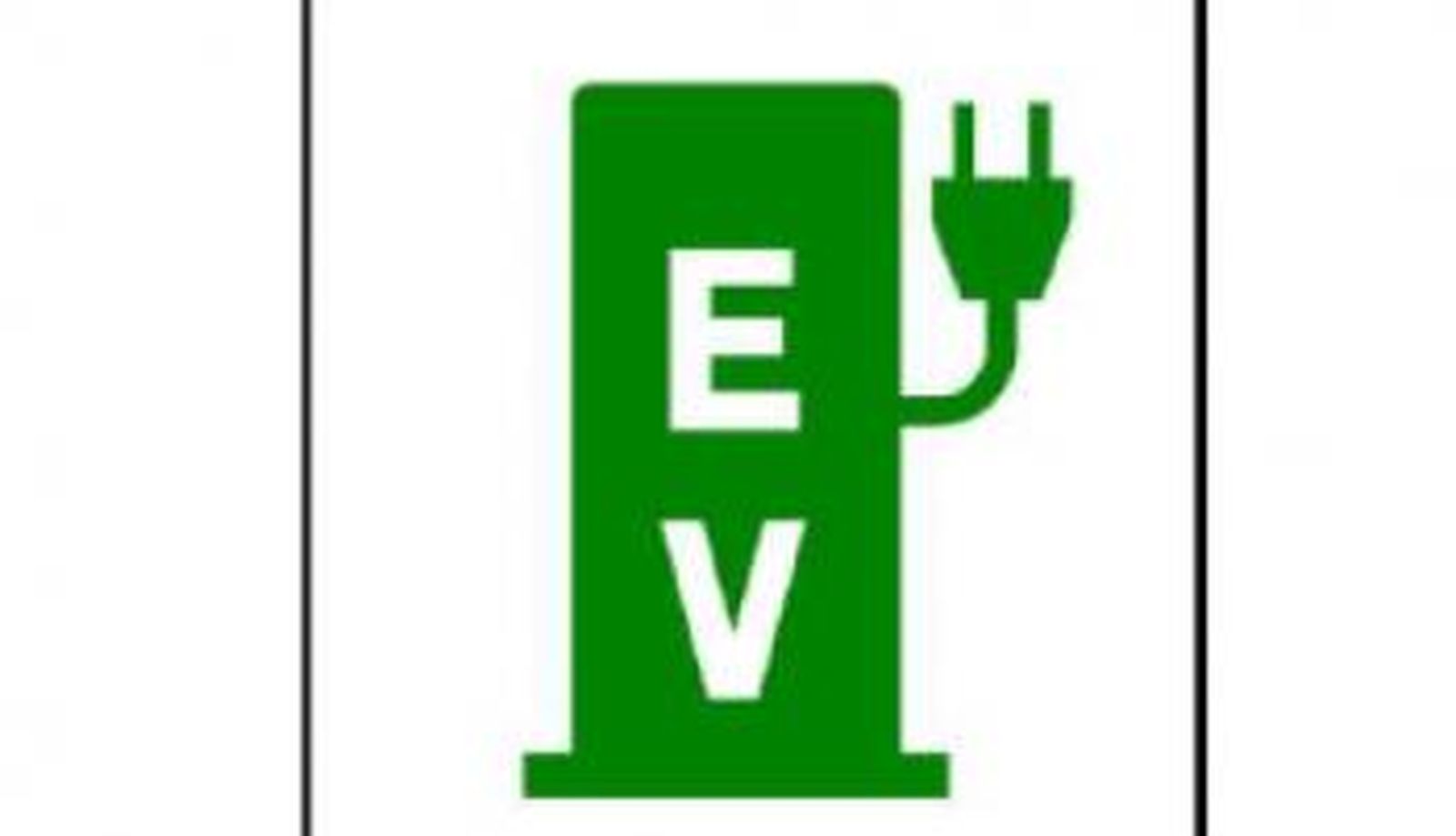 Pictograma representativo de estaciones de recarga eléctrica fuera de estaciones de servicio