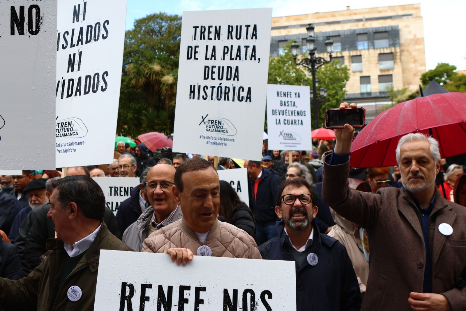 Protesta del 10 de mayo por unas mejores conexiones ferroviarias en Salamanca