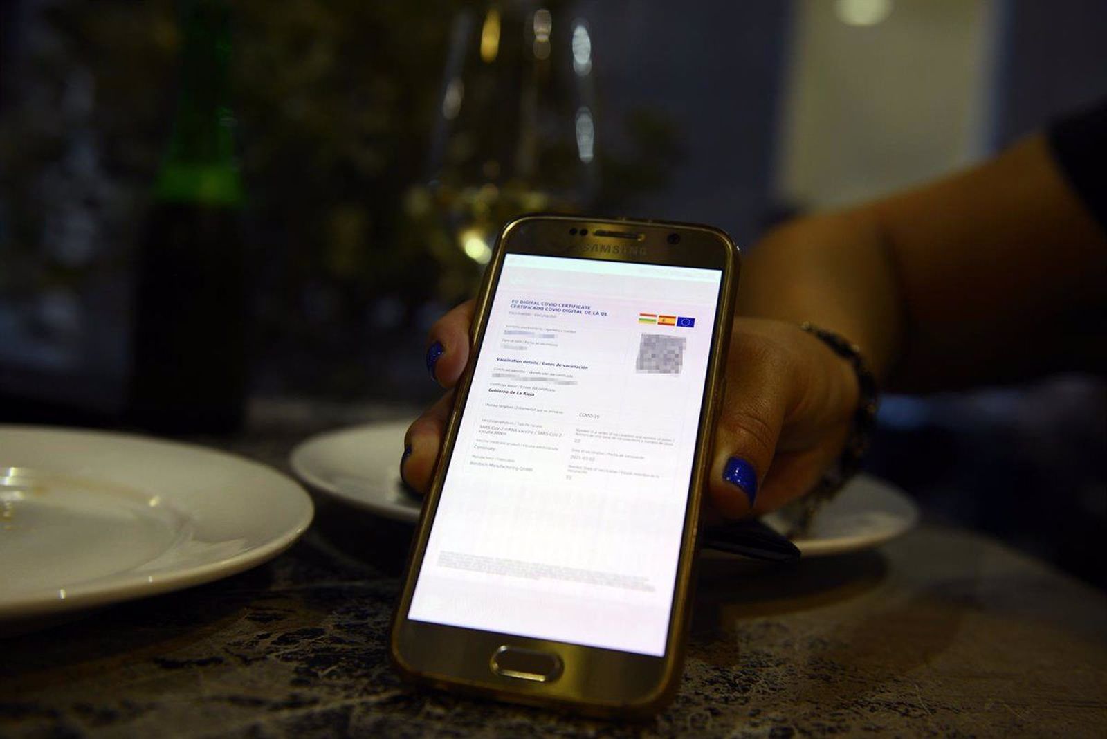 Certificado digital de vacunación. Europa Press