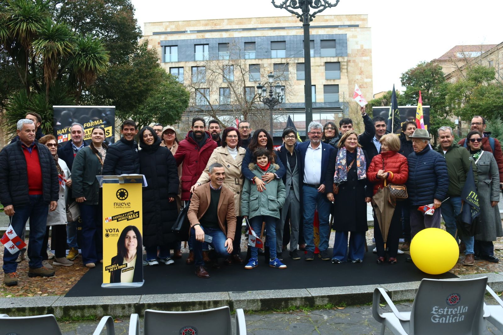 Acto de campaña de Nueve Castilla y León en la Plaza de Los Bandos