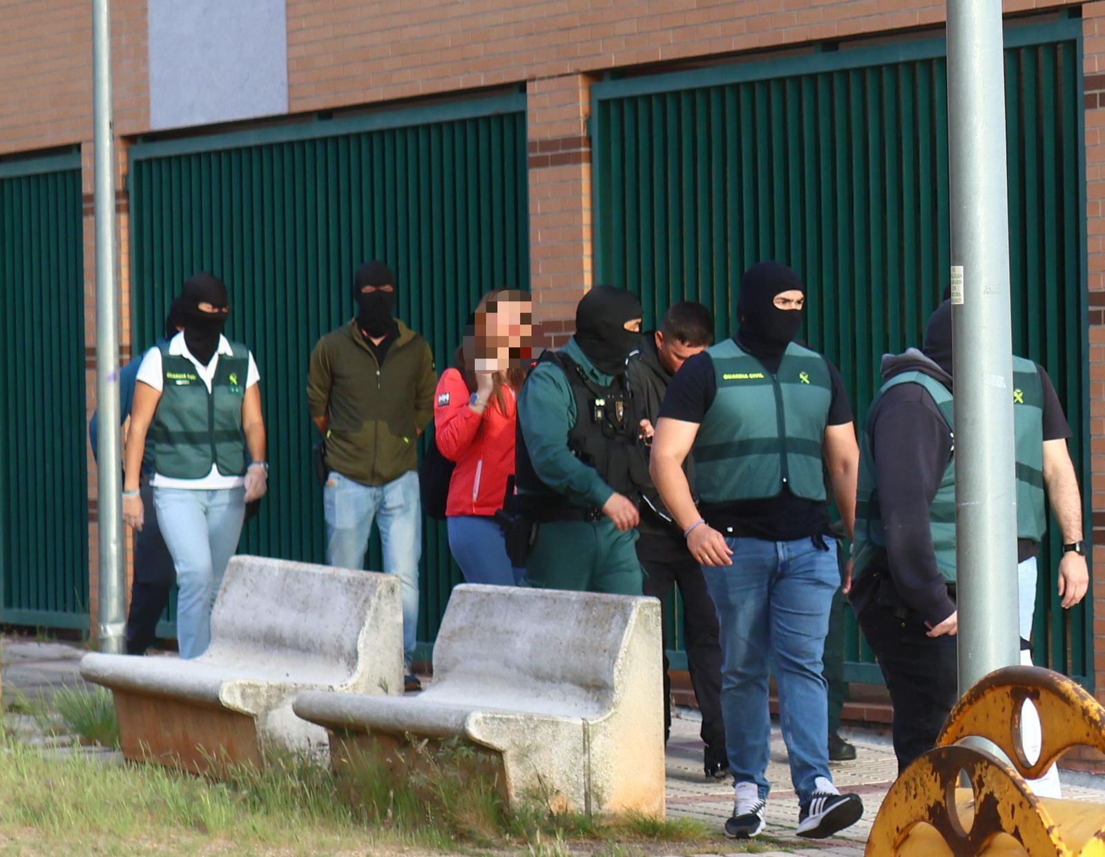 Momento de la detención del hombre en el Zurguén