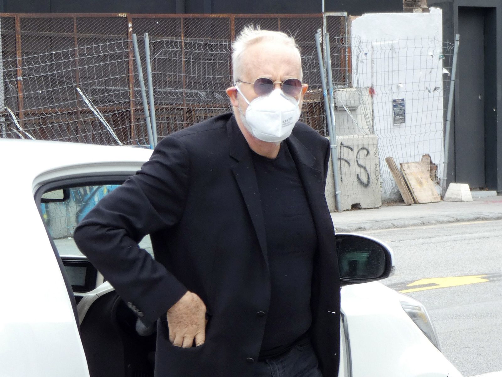 Josep María Mainat, en el tanatorio de Rosa María Sardá