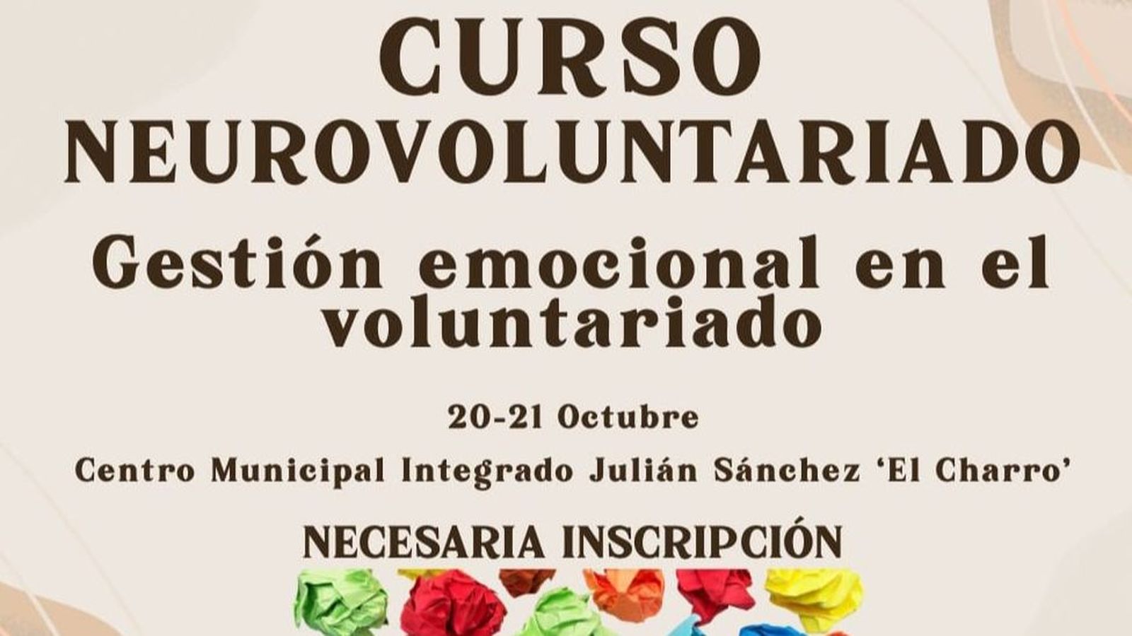 Cartel curso voluntariado