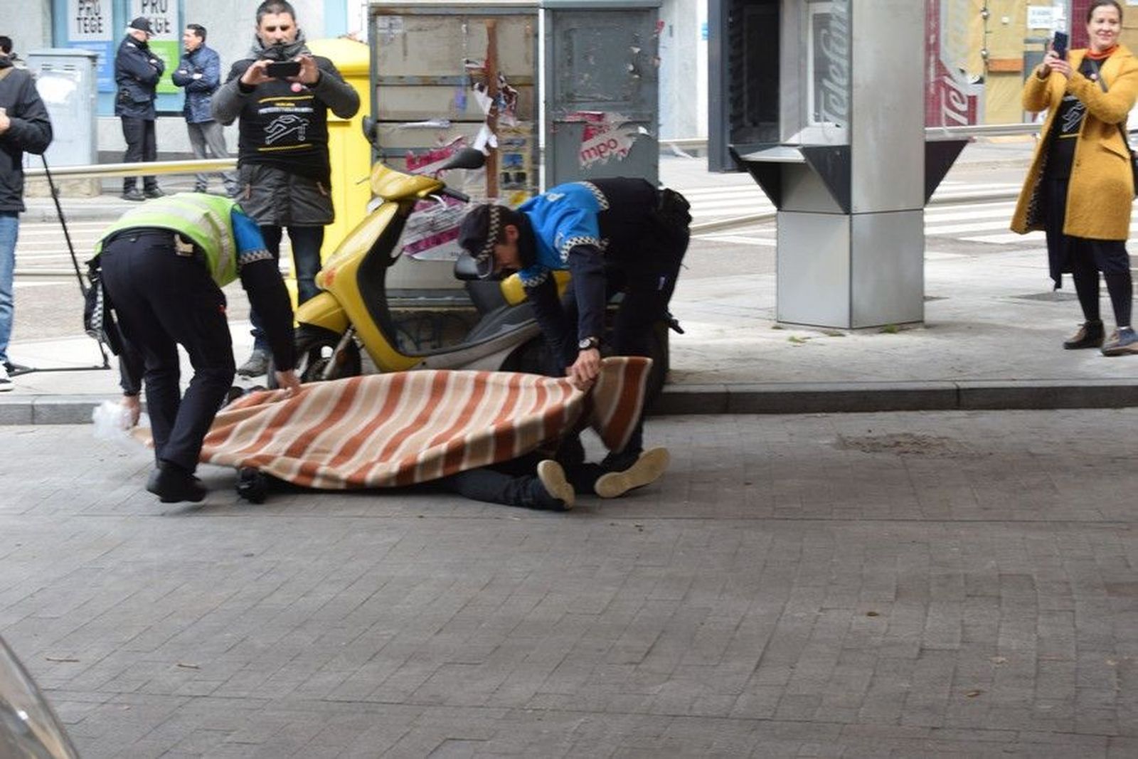 Simulacro CCOO Accidente laboral Motorista (9) . Archivo